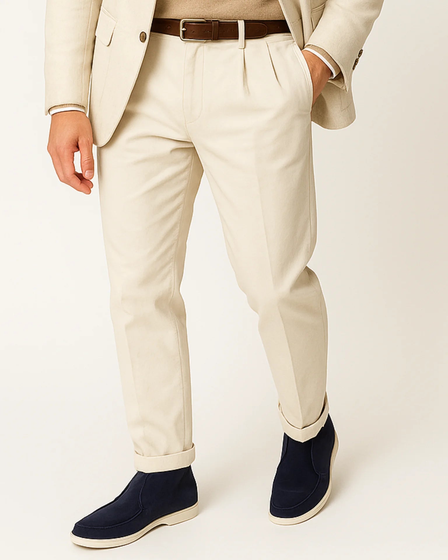 MARINA HIGH LOAFERS - NAVY BLUE