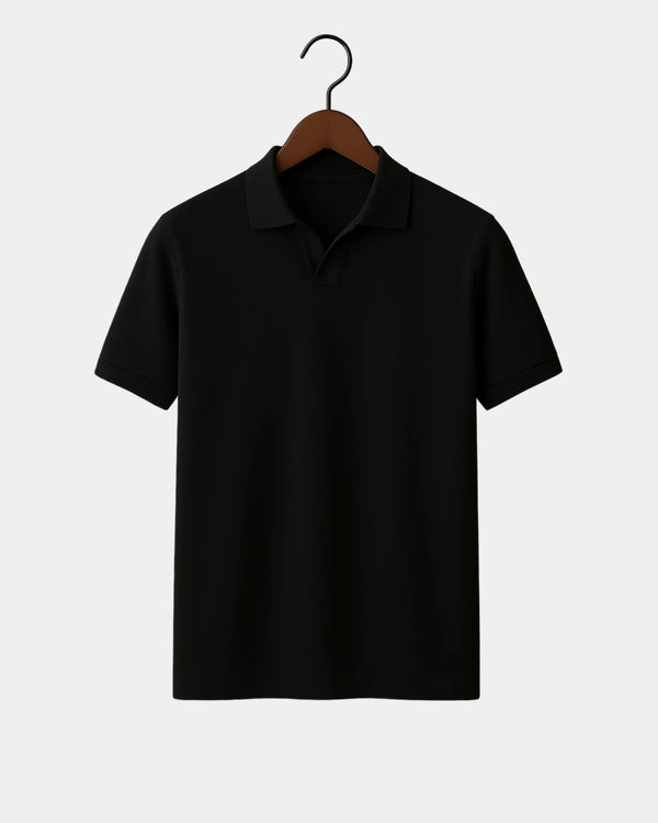 Adriano Polo T-Shirt - Black