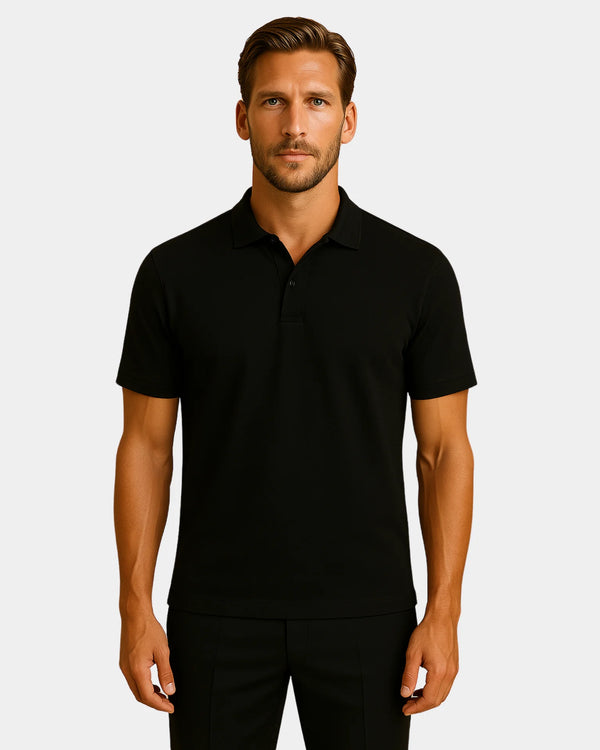 Adriano Polo T-Shirt - Black