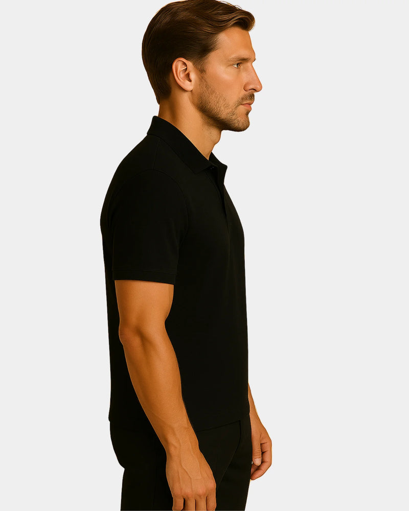 Adriano Polo T-Shirt - Black