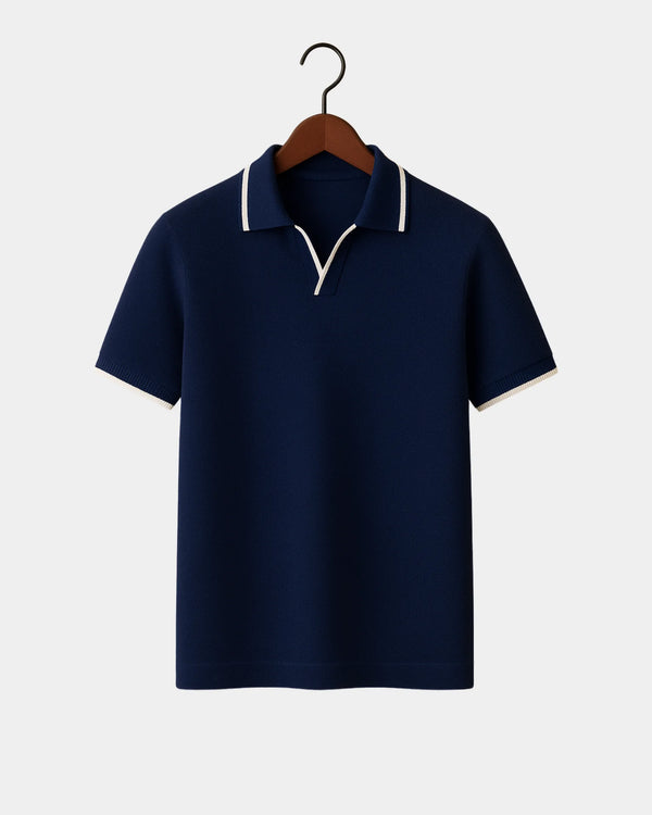 Davide Polo T-Shirt - Black