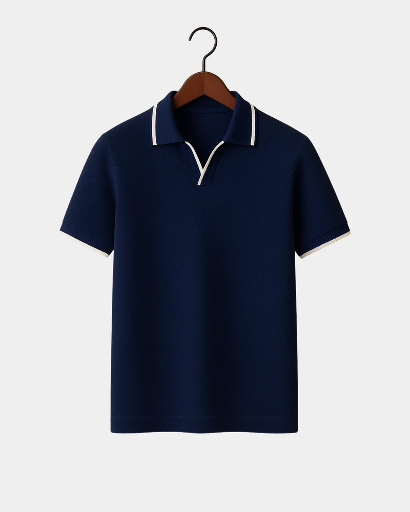 Davide Polo T-Shirt - Black