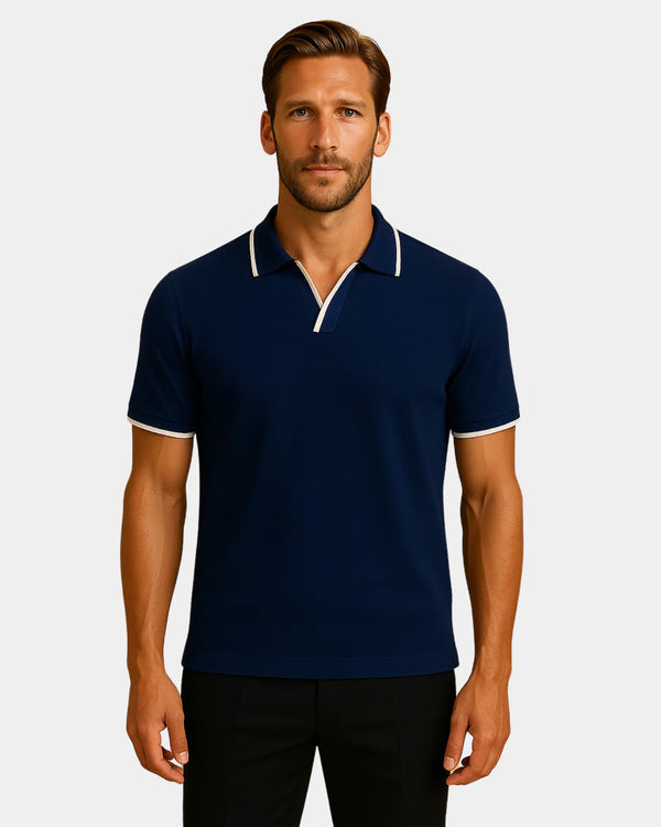 Davide Polo T-Shirt - Black