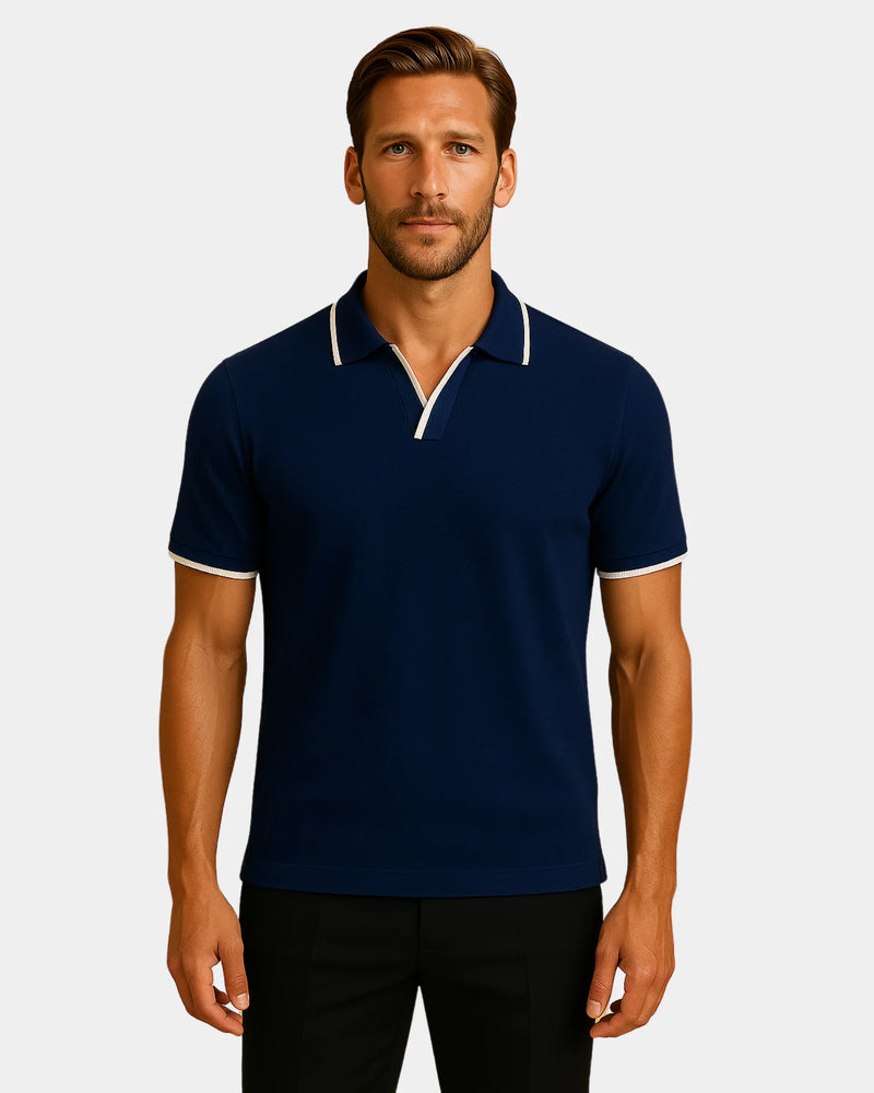Davide Polo T-Shirt - Black
