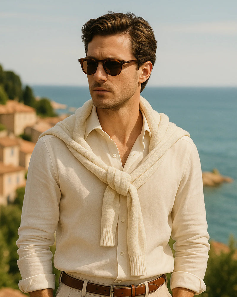 Marco - Linen Shirt White