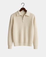 Marco Zip Sweatshirt - Beige