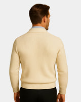 Marco Zip Sweatshirt - Beige