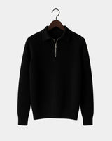 Marco Zip Sweatshirt - Black
