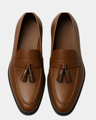 CLASSIC LEATHER LOAFER - BROWN