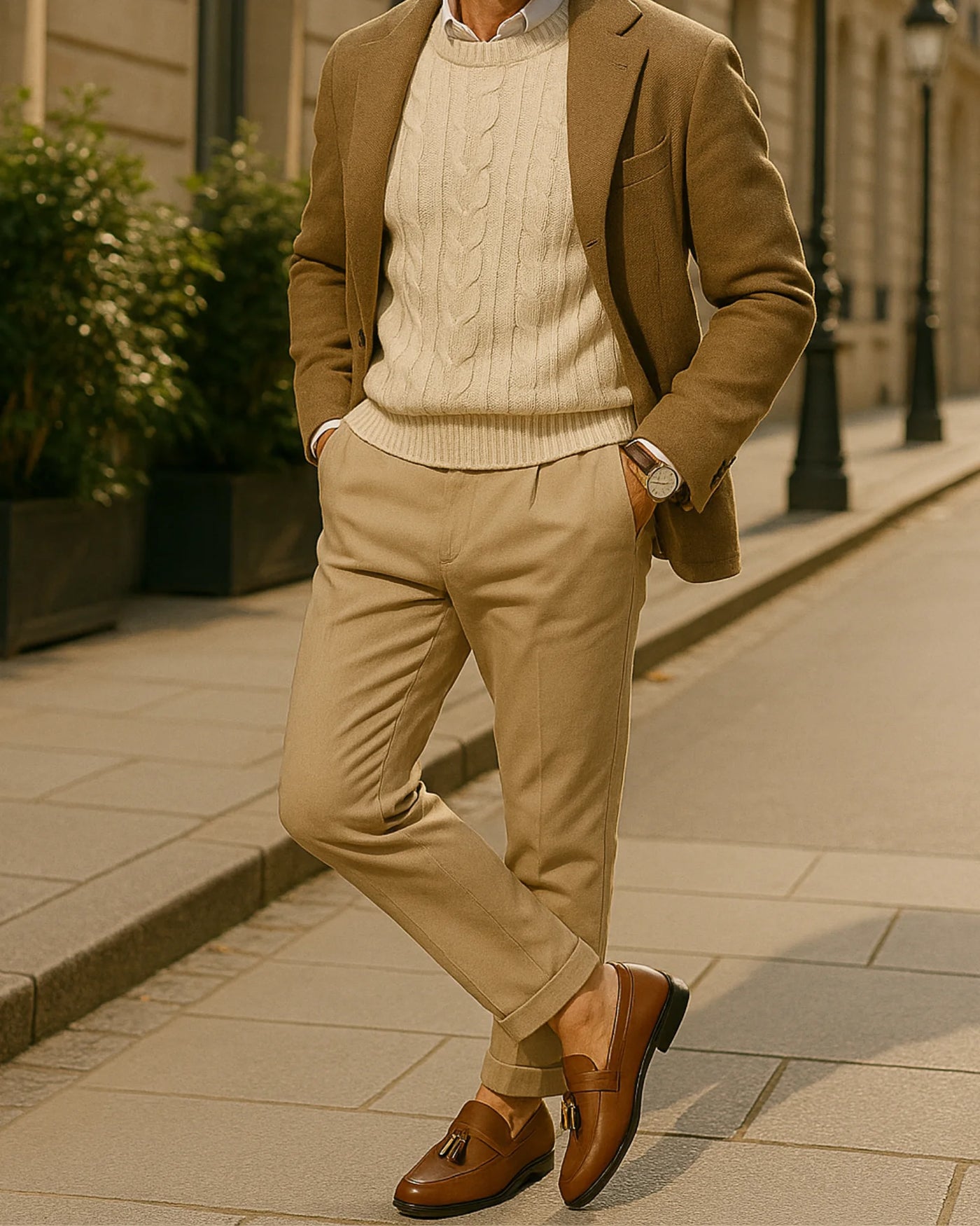 CLASSIC LEATHER LOAFER - BROWN
