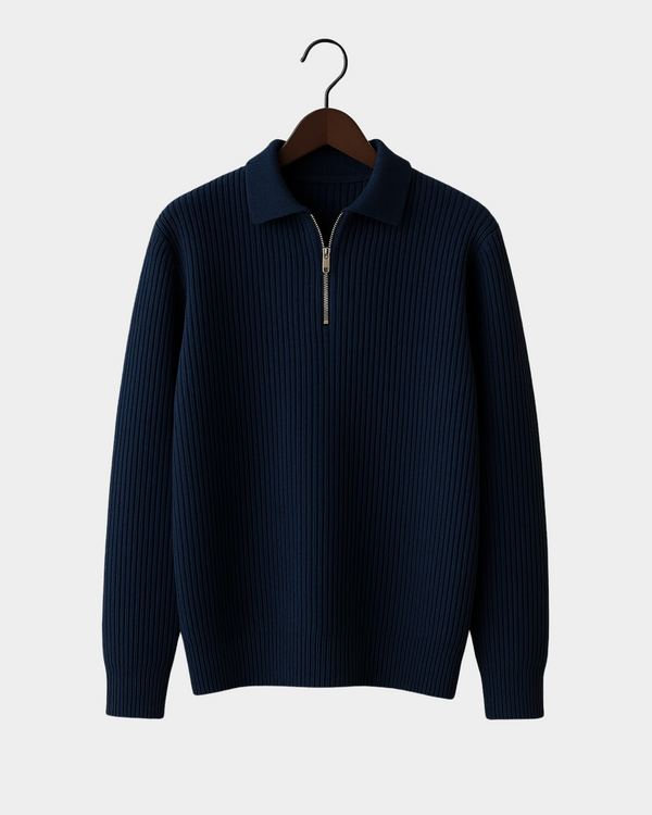 Marco Zip Sweatshirt - Blue