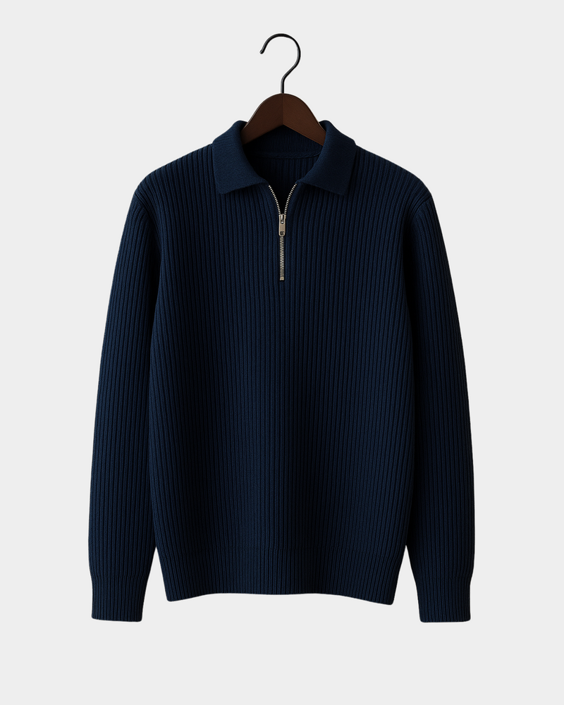 Marco Zip Sweatshirt - Blue