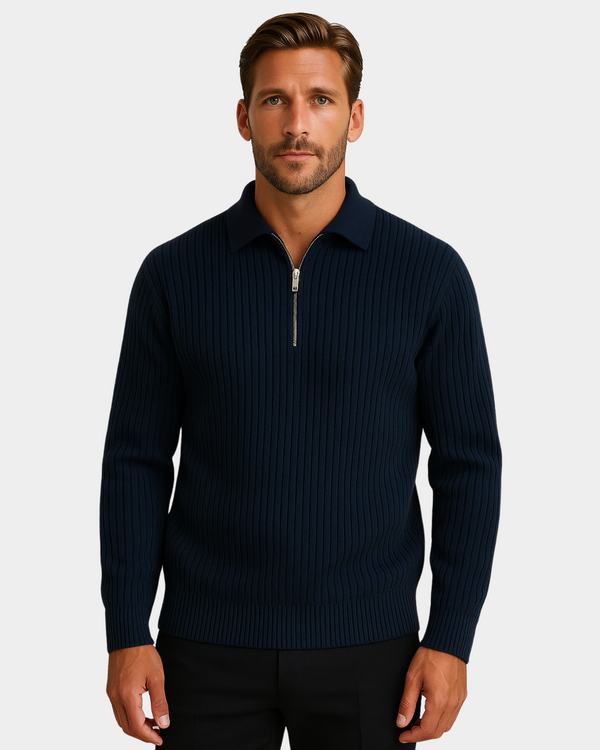 Marco Zip Sweatshirt - Blue