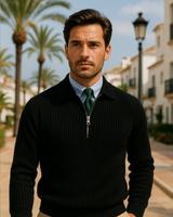 Marco Zip Sweatshirt - Blue