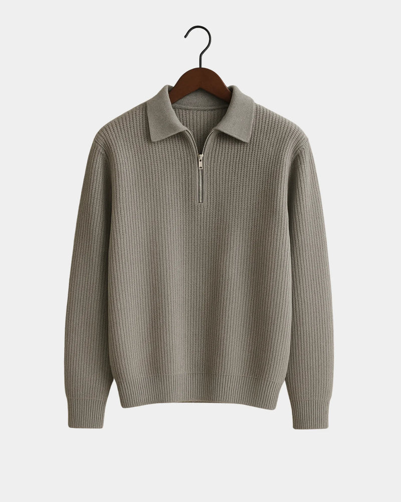 Marco Zip Sweatshirt - Grey