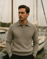 Marco Zip Sweatshirt - Grey