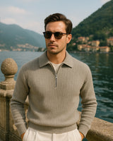 Marco Zip Sweatshirt - Grey