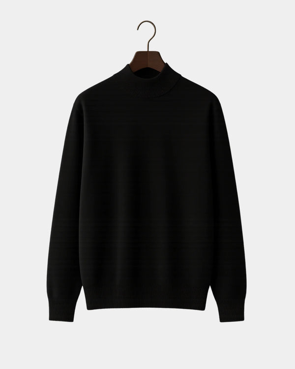 Roberto High Neck Sweatshirt - Black