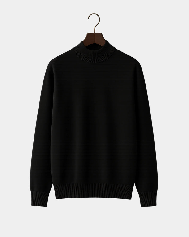 Roberto High Neck Sweatshirt - Black