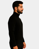 Roberto High Neck Sweatshirt - Black