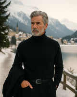 Roberto High Neck Sweatshirt - Black