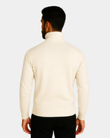 Roberto High Neck Sweatshirt - White