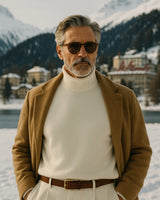 Roberto High Neck Sweatshirt - White