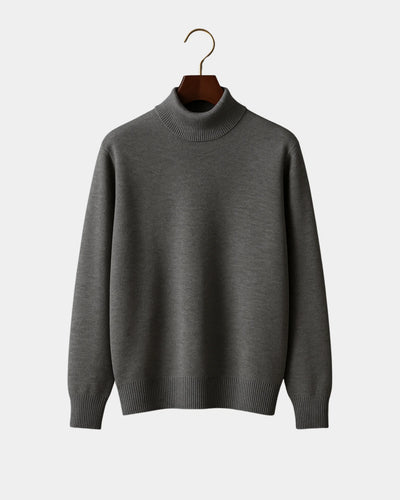 Roberto High Neck Sweatshirt - Grey