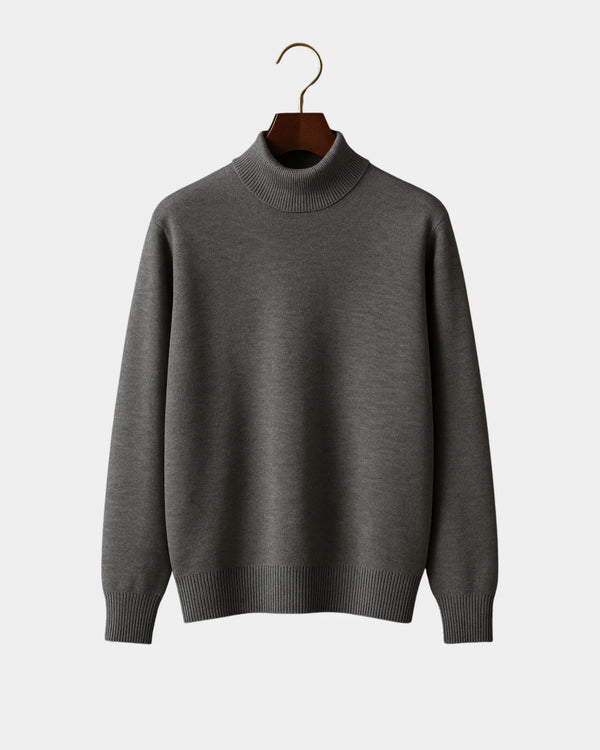 Roberto High Neck Sweatshirt - Grey