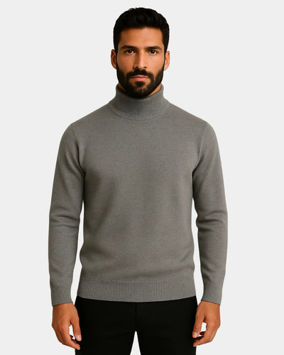 Roberto High Neck Sweatshirt - Grey