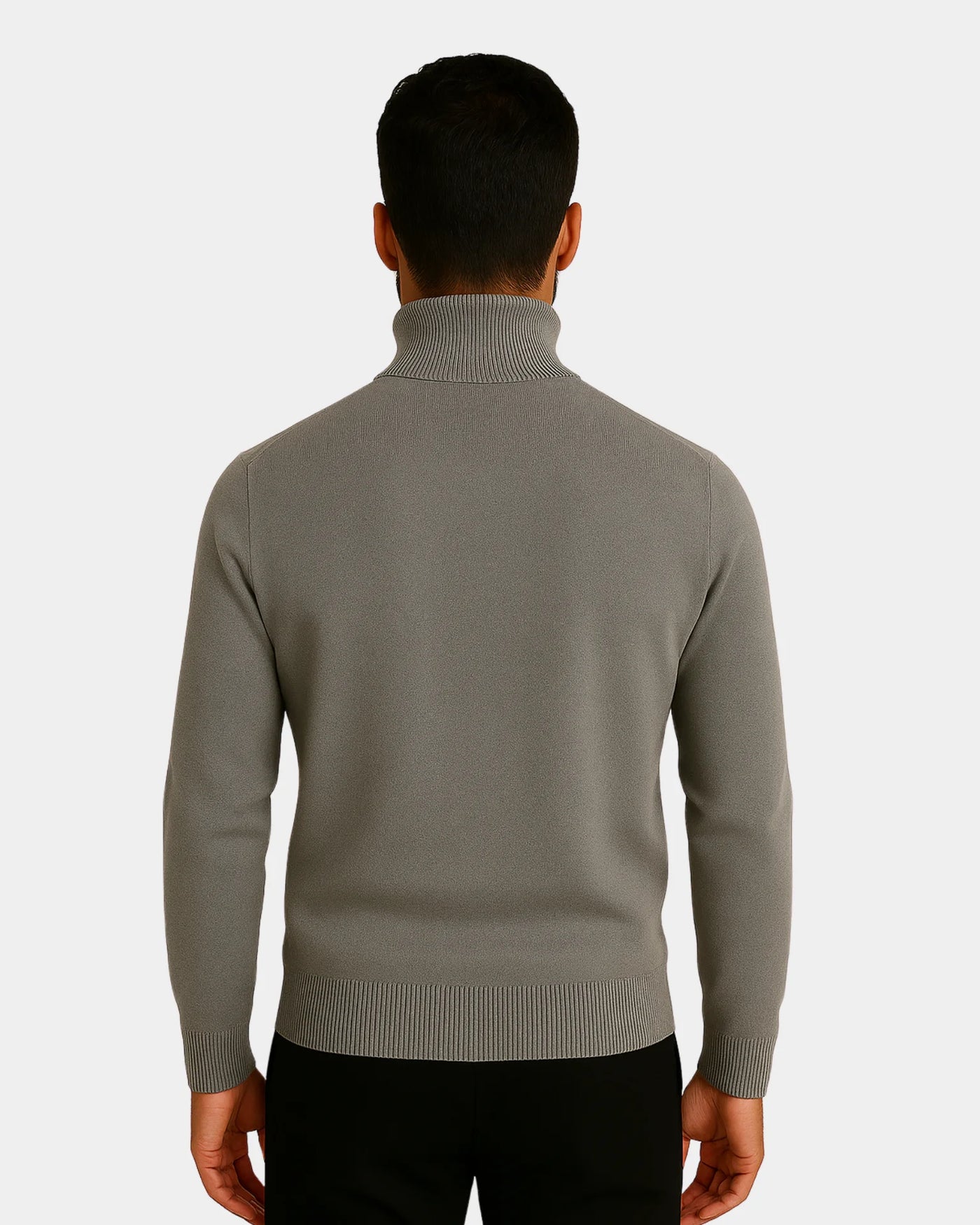 Roberto High Neck Sweatshirt - Grey