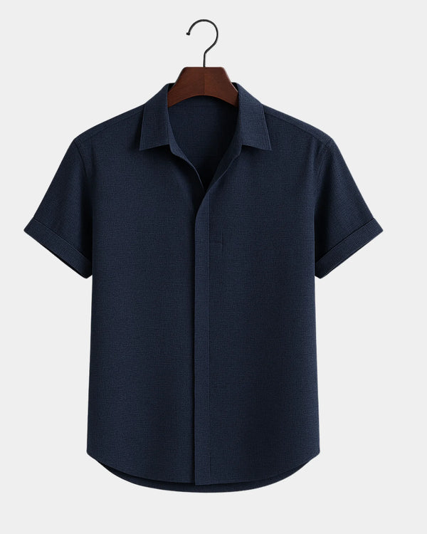Domenico - Linen Shirt Blue