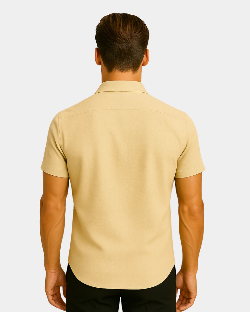 Domenico - Linen Shirt Khaki