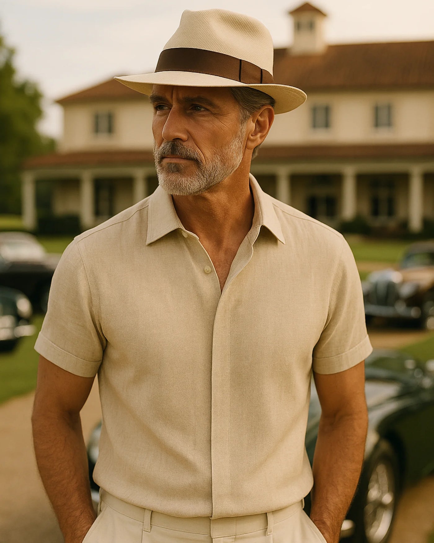 Domenico - Linen Shirt Khaki