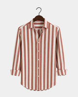Giovanni - Linen Shirt Red White