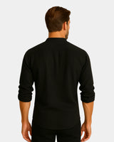 Lorenzo - Linen Shirt Black