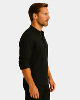 Lorenzo - Linen Shirt Black