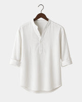 Lorenzo - Linen Shirt White