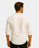 Lorenzo - Linen Shirt White