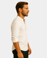 Lorenzo - Linen Shirt White
