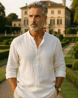 Lorenzo - Linen Shirt White