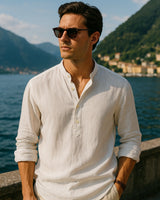 Lorenzo - Linen Shirt White