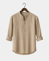 Lorenzo - Linen Shirt Khaki