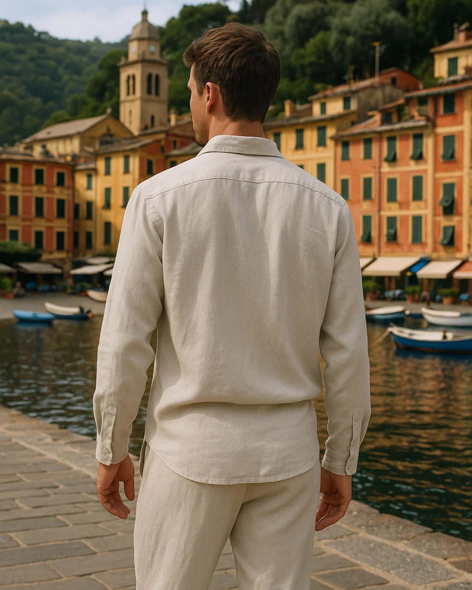 2 - PIECE LINEN SET - BEIGE