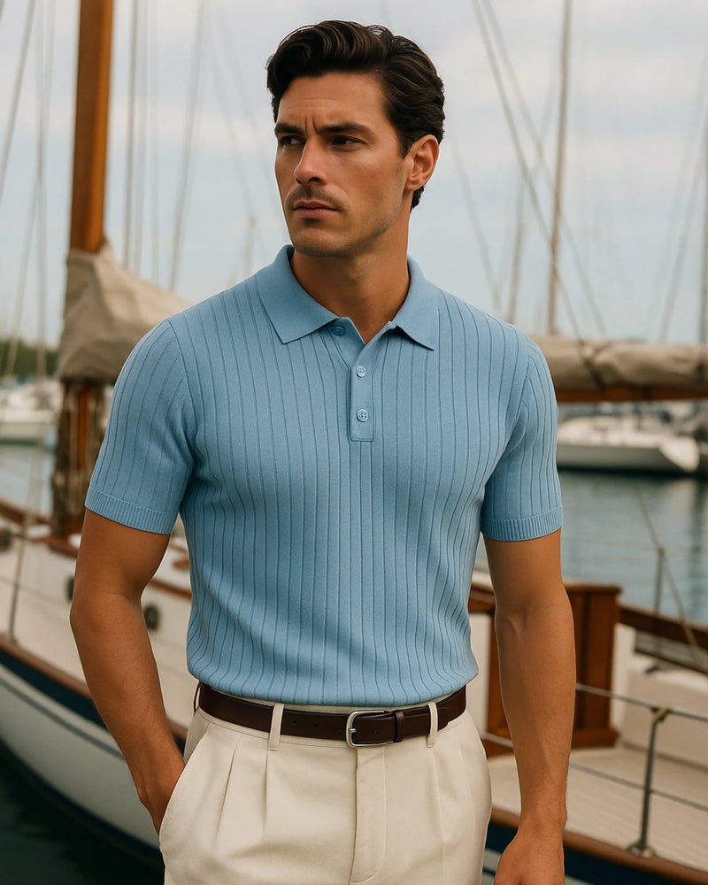 Bruno Polo T-Shirt - Light Blue
