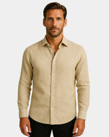 Marco - Linen Shirt Khaki