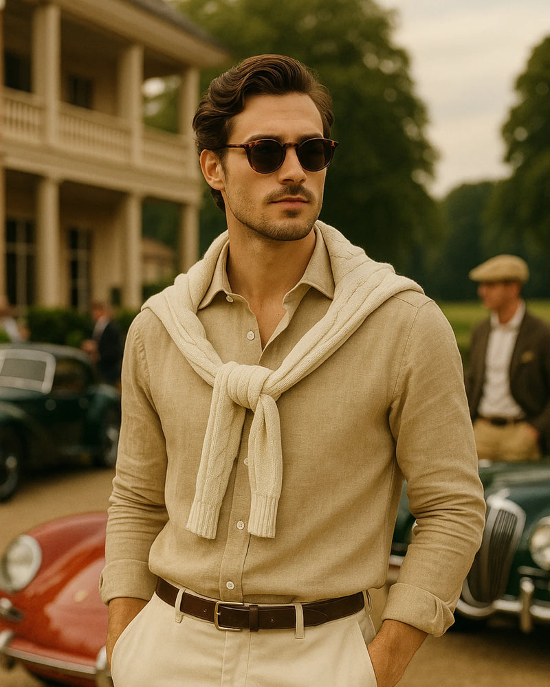 Marco - Linen Shirt Khaki