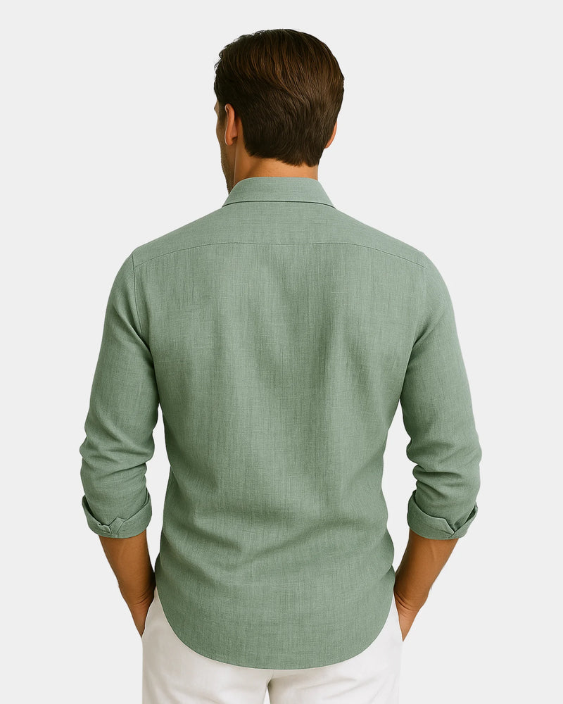 Marco - Linen Shirt Green