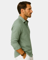 Marco - Linen Shirt Green