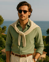Marco - Linen Shirt Green